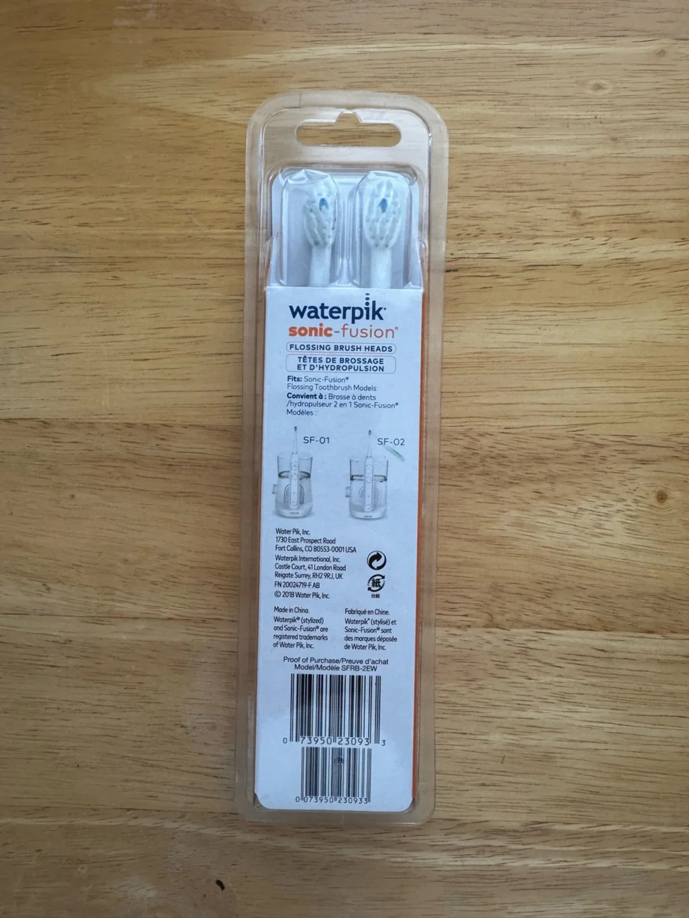 Waterpik built flossing